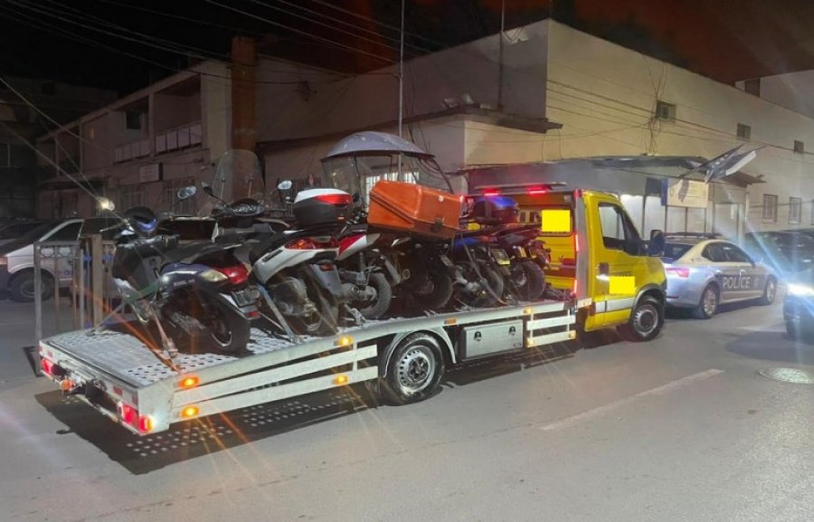Policia në Pejë sekuestron 20 motoçikleta dhe shqipton 55 gjoba
