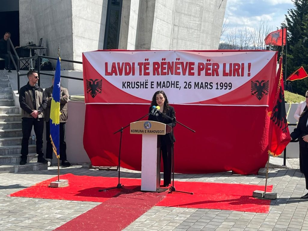 Osmani: Masakra e Krushës së Madhe ishte krim i paramenduar