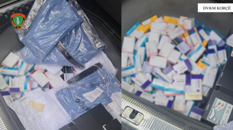 Arrestohet 54-vjeçari në Kapshticë, dyshohet për kontrabandë medikamentesh dhe veshjesh nga Greqia