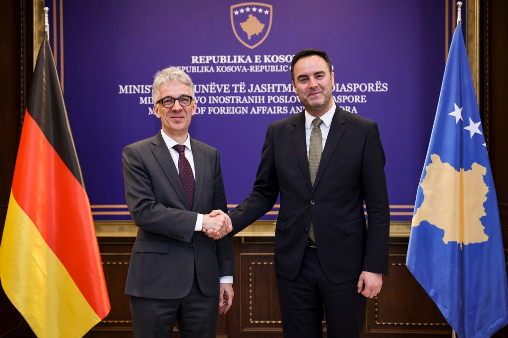 Takimi Konjufca–Rudolph: Gjermania riafirmon mbështetjen për Kosovën dhe perspektivën evropiane