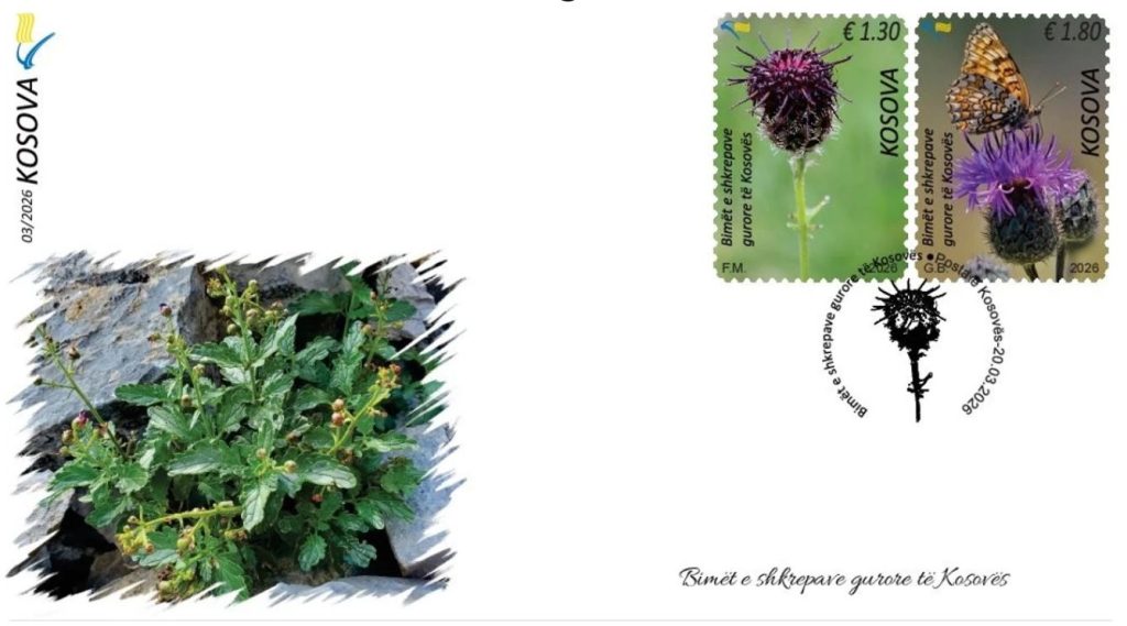 Posta e Kosovës lansoi pullat postare “Bimët e shkrepave gurore të Kosovës”