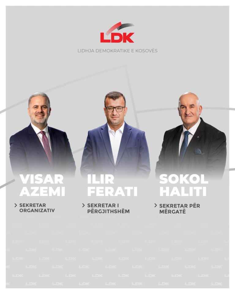 LDK njofton emërimet në pozitat kyçe organizative