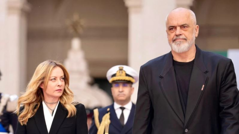 Kryeministrja e Italisë, Giorgia Meloni, ka pritur në Romë Kryeministrin e Shqipërisë, Edi Rama.