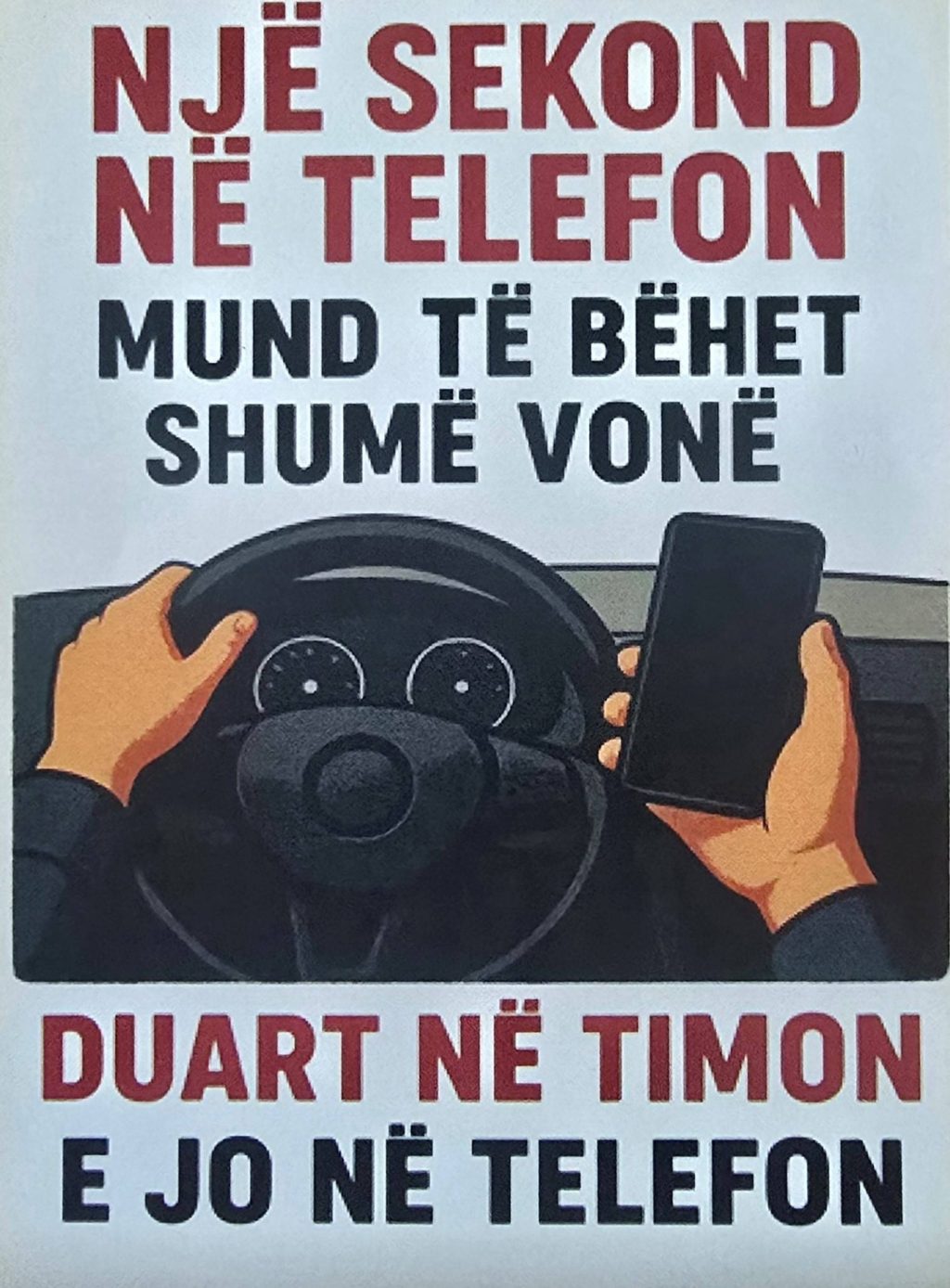 Masat policore ndaj shoferëve që përdorën telefonin gjatë ngasjes së automjetit në muajin mars-2026