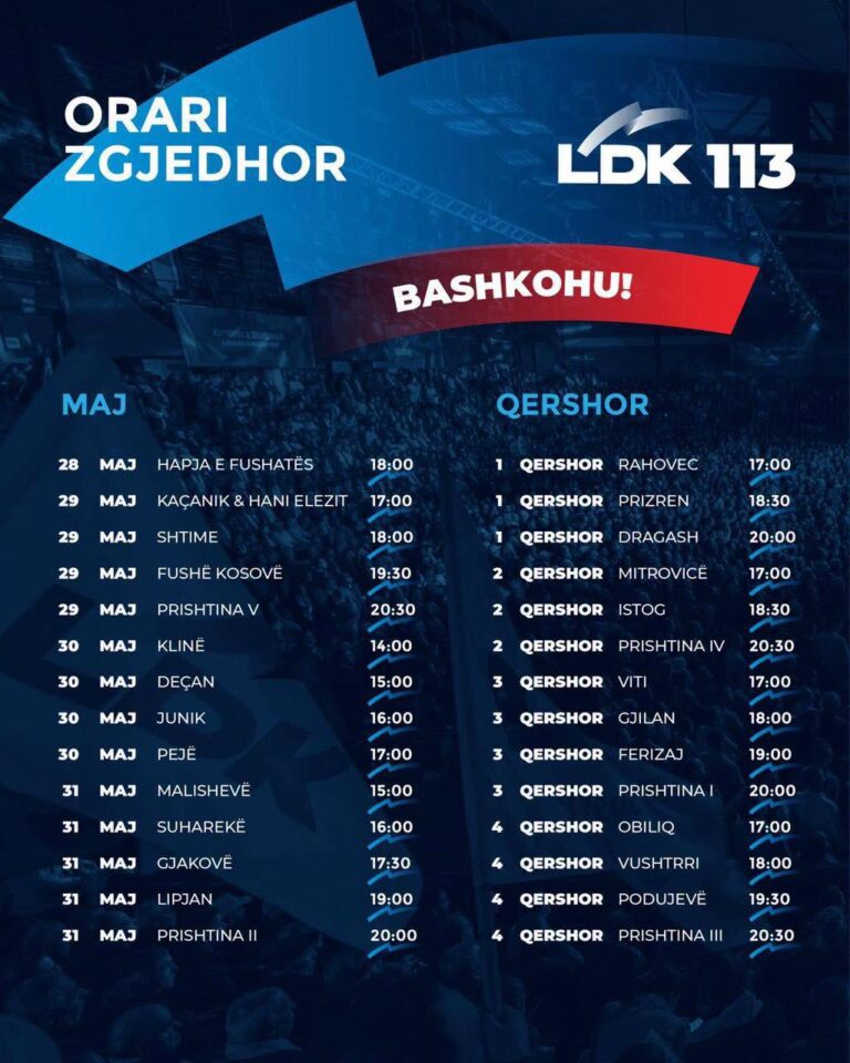 LDK nis fushatën zgjedhore, viziton qytetarët në të gjitha komunat