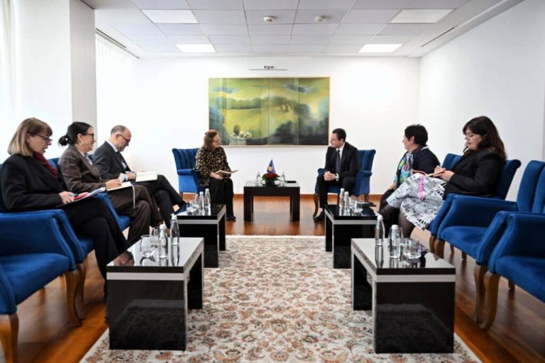 Kryeministri në detyrë Kurti priti Përfaqësuesen Rajonale të UNHCR për Evropën Qendrore, Epting
