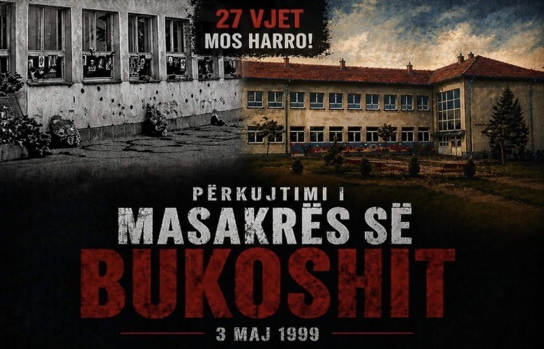 Haxhiu bën homazhe në 27-vjetorin e masakrës në Bukosh