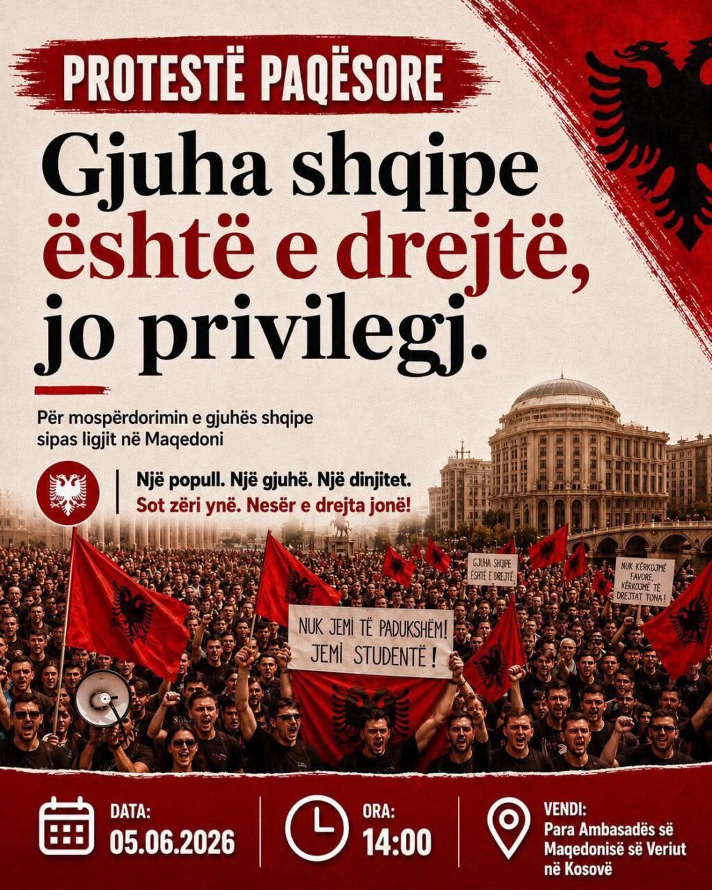 Studentët e Kosovës paralajmërojnë protestë për mbrojtjen e gjuhës shqipe
