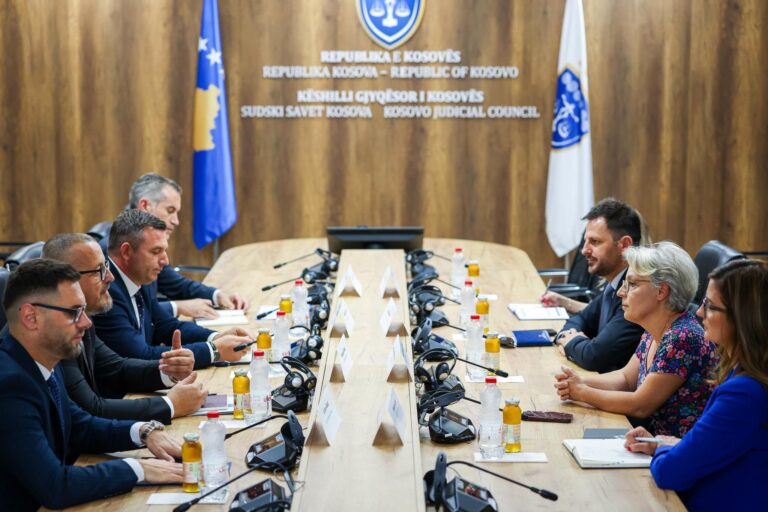 Gërvalla takon kryesuesin e ri të KGJK-së, thekson rëndësinë e reformave në drejtësi