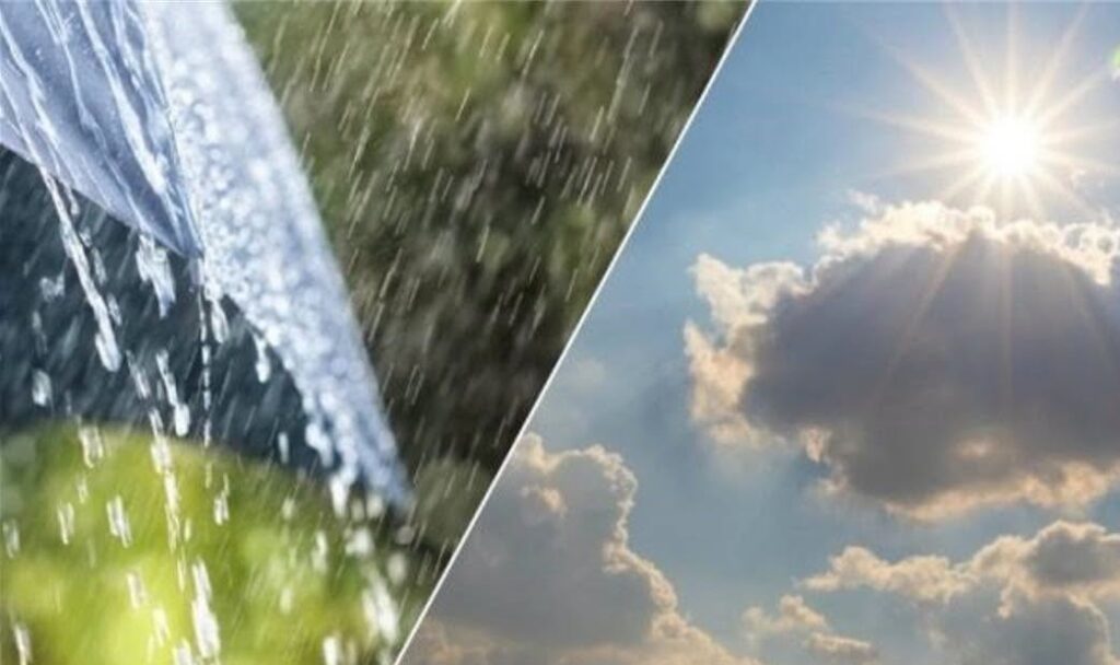 Diell dhe reshje lokale gjatë ditës