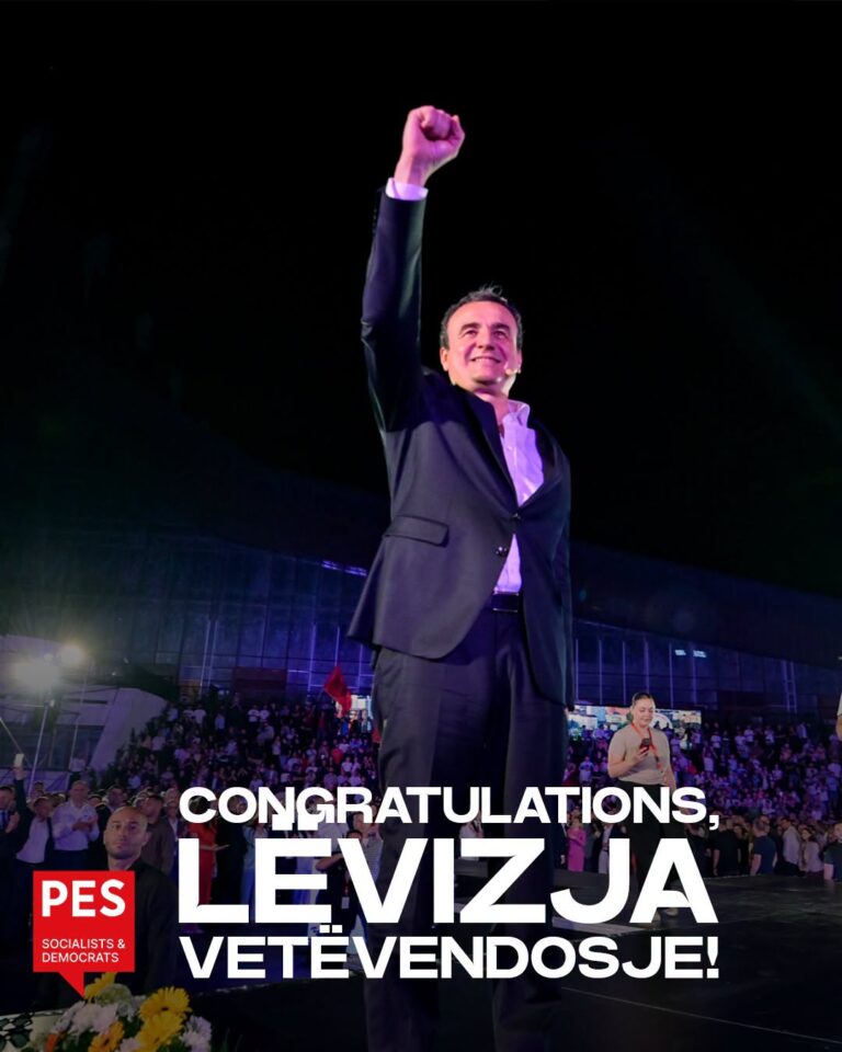 Socialistët Evropianë urojnë Kurtin dhe VV-në