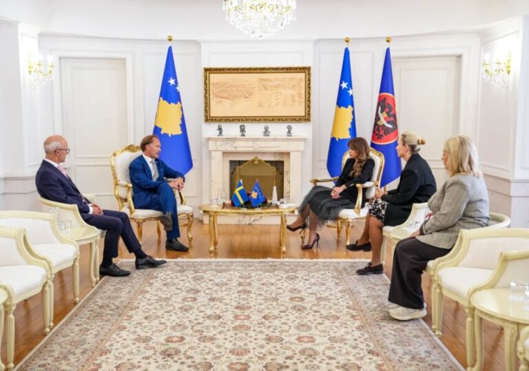 Haxhiu falënderon ambasadorin suedez Westerlund për bashkëpunimin me Kosovën