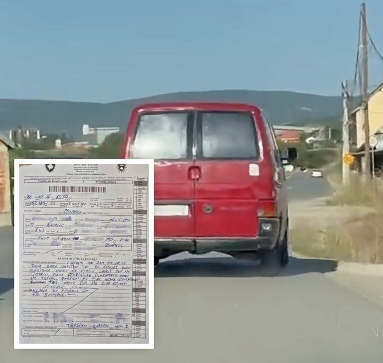 Gjobitet shoferi për vozitje të rrezikshme në Rahovec