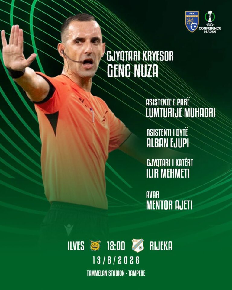 Genc Nuza gjykon duelin Ilves – Rijeka