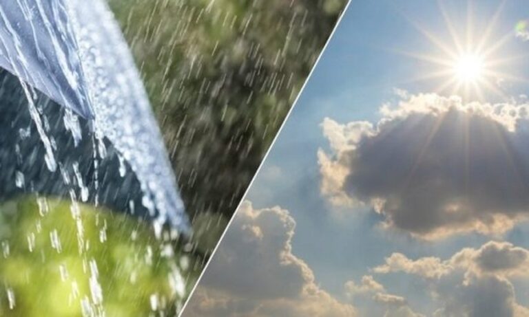 Diell në mëngjes, reshje shiu dhe bubullima gjatë pasdites